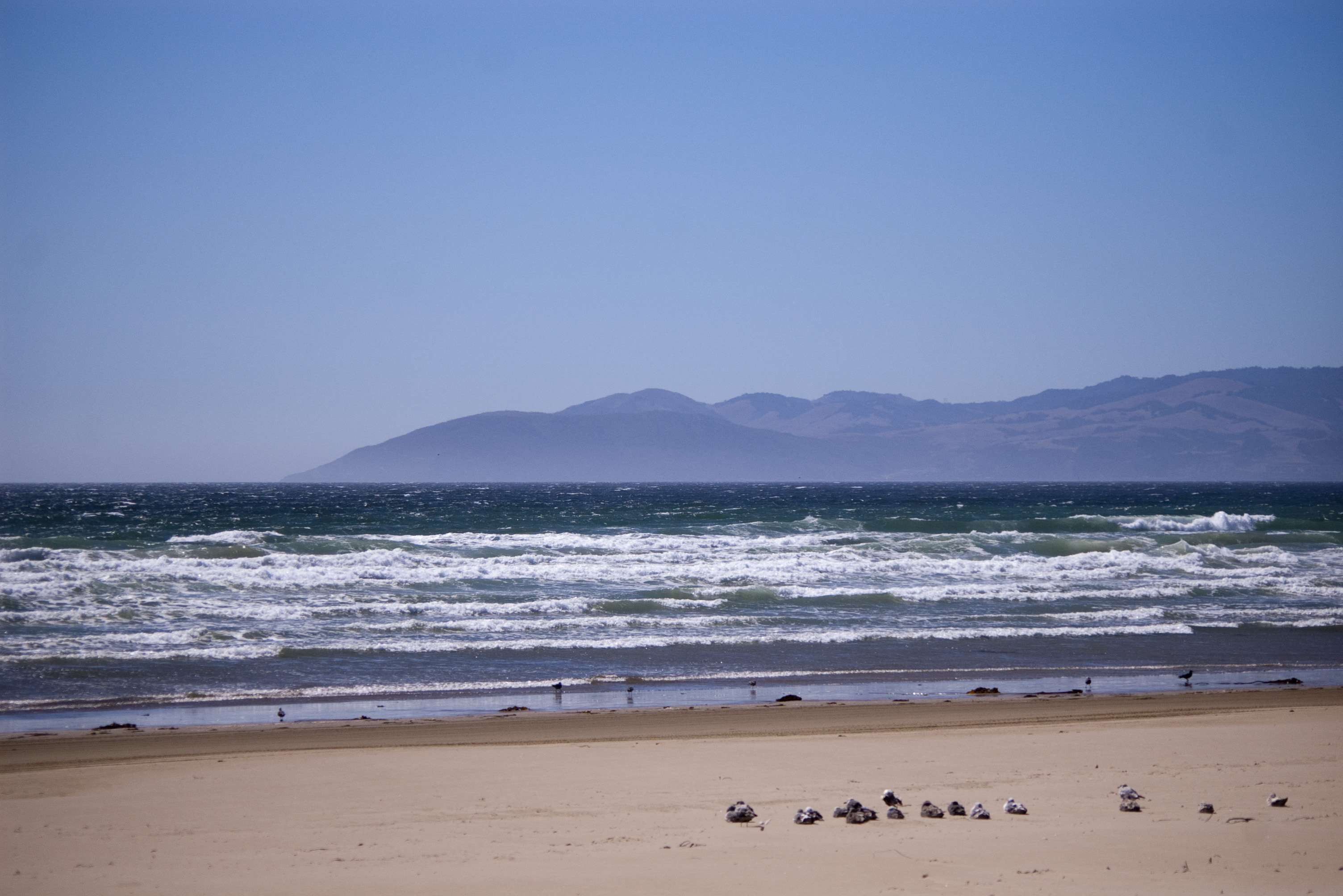 a sandy beach