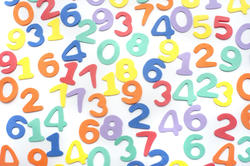 7009   Colourful numbers background