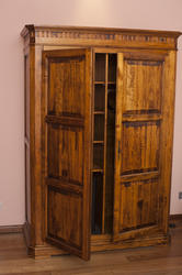 8934   Rustic old wooden wardrobe