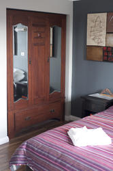 8936   Old wardrobe in bed and breakfast accommodation