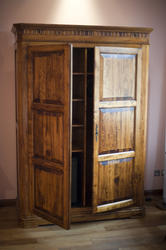 8931   Rustic wooden wardrobe or armoire