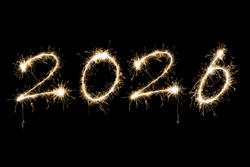 18030   Sparkling golden firework new year 2026