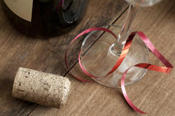 17302   Party background concept with cork and glass