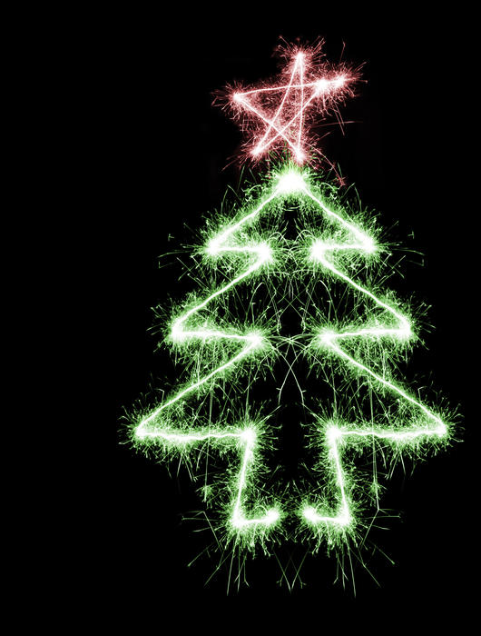 Free Stock Photo 1454-sparking christmas tree | freeimageslive