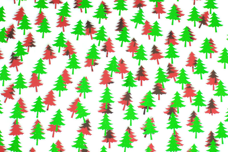 Free Stock Photo 3632-red and green tree shapes | freeimageslive