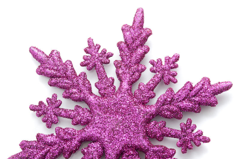 Free Stock Photo 6830 Pink snowflake Christmas ornament | freeimageslive