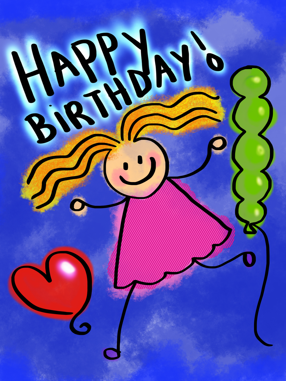 Happy Birthday Girl Animated