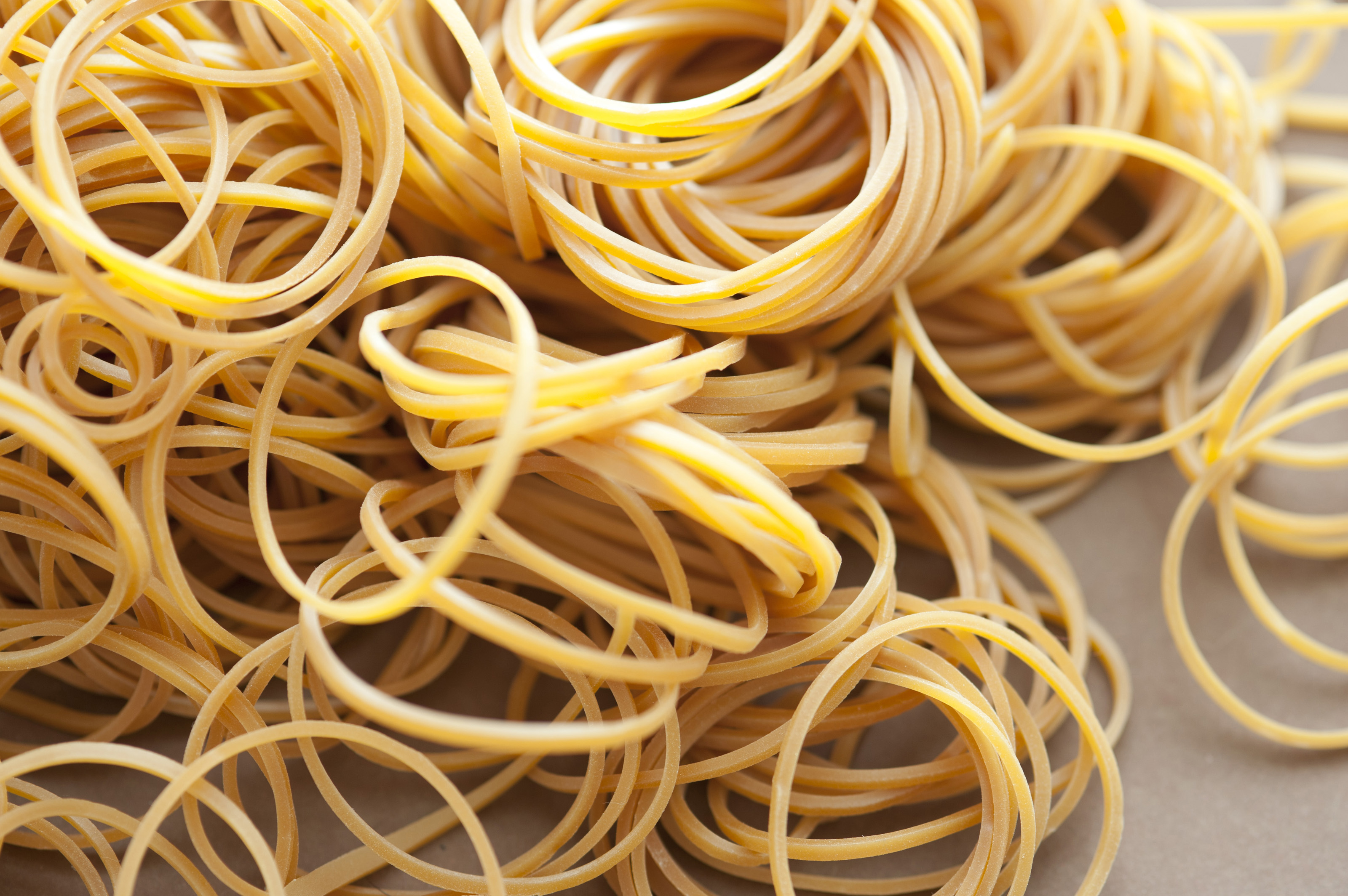 Free Stock Photo 10797 Yellow Elastic Rubber Bands On The Table 