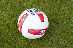9966   England soccer ball on a green field