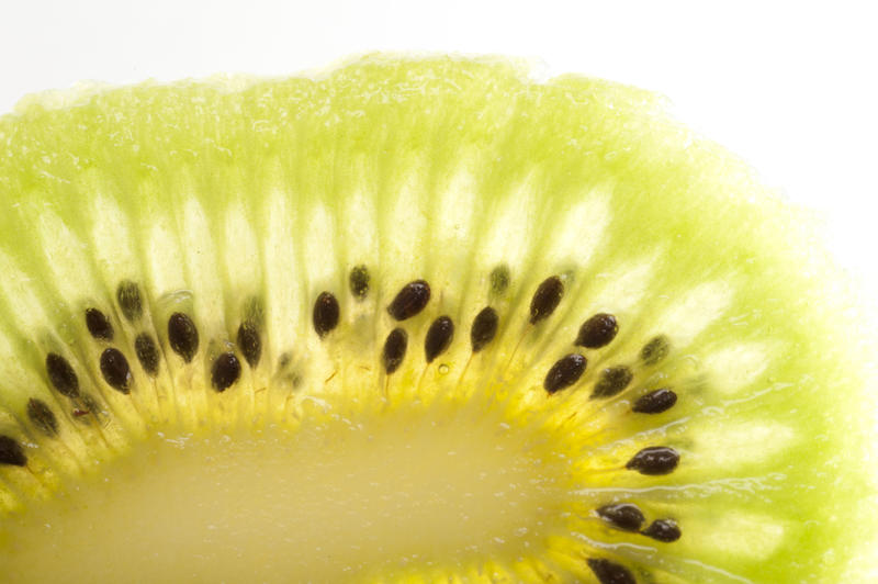 Free Stock Photo Macro Detail Of A Slice Peeled Kiwifruit Freeimageslive