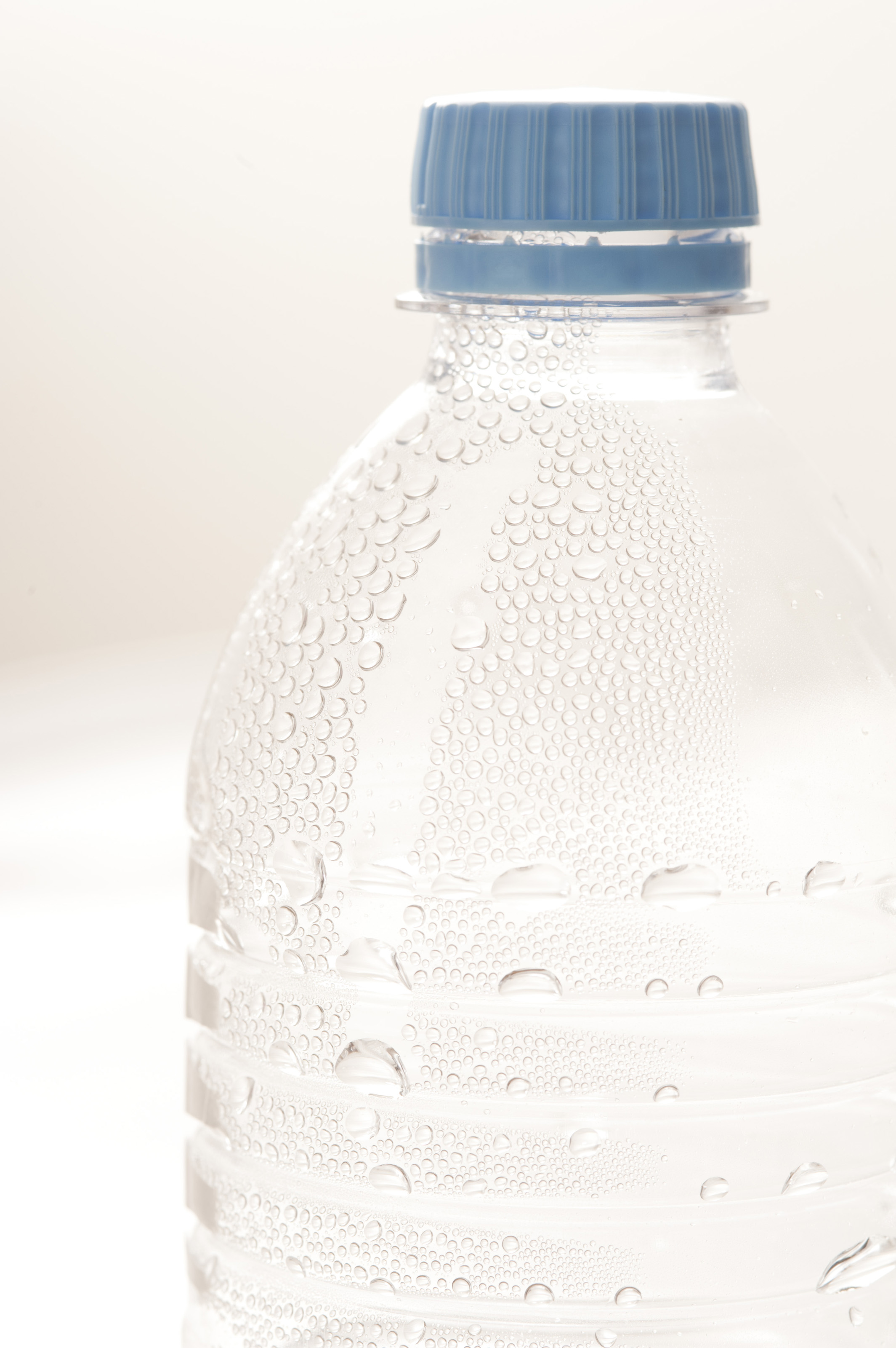 Mineral Water Bottle Cut Out On White Stock Image Stock Photo