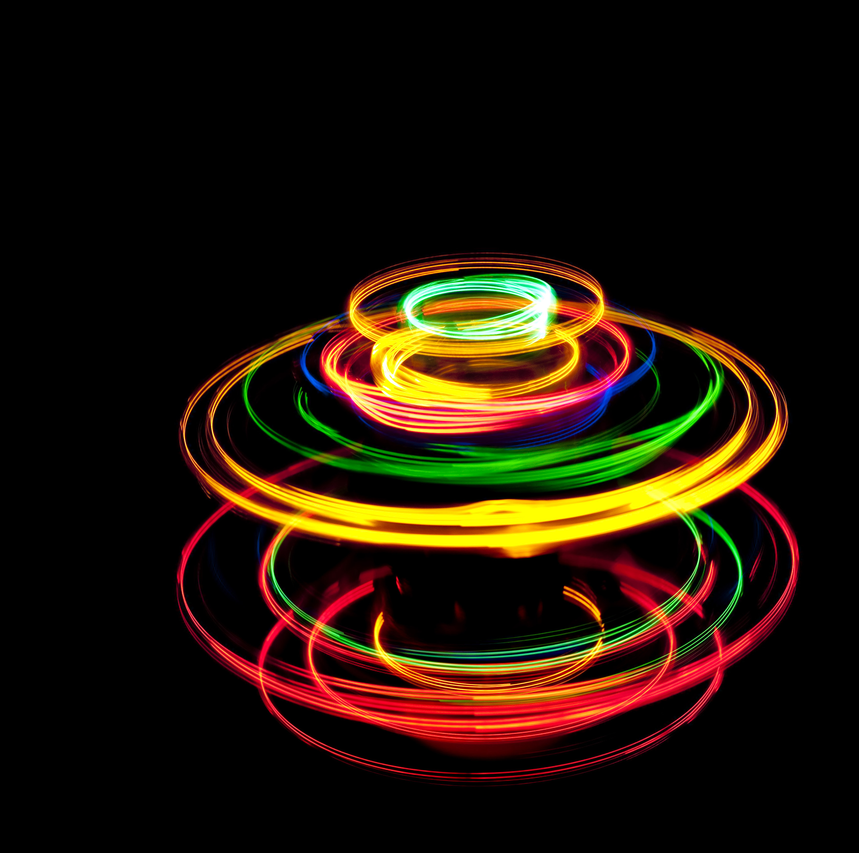 spinning top with lights